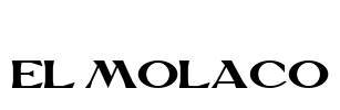 EL MOLACO Font Image