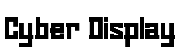 Cyber Display Font Image