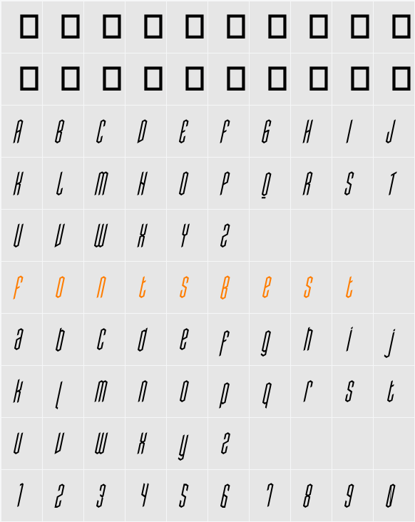 Obsidis Character Map