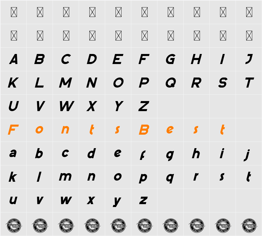 PictorialStyleDemo Character Map