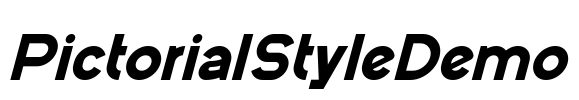 PictorialStyleDemo Font Image