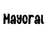 Mayoral Font Image