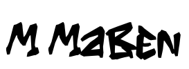 M Maben Font Image