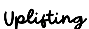 Uplifting Font Image