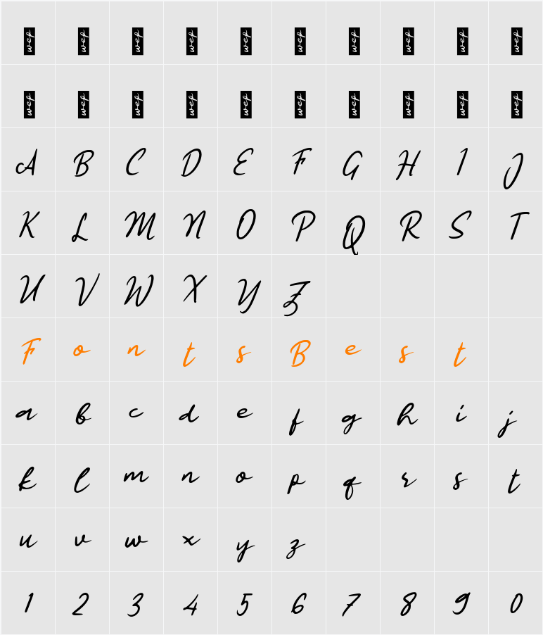 L Loh Jinawi Character Map