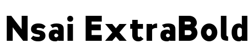 Nsai ExtraBold Font Image