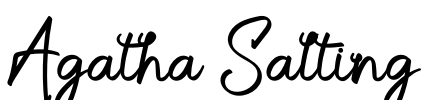 Agatha Salting Font Image