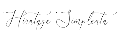 Hiratage Simplenta Font Image
