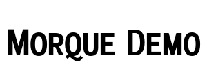 Morque Demo Font Image