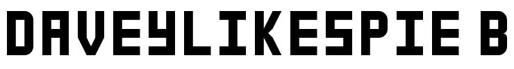 daveylikespie B Font Image