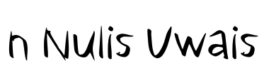 n Nulis Uwais Font Image