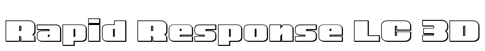 Rapid Response LC 3D Font Image
