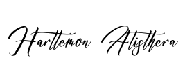 Harttemon Alisthera Font Image