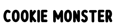 Cookie Monster Font Image