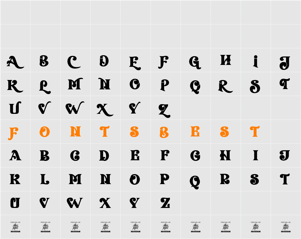 Bravecho Character Map