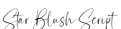 Star Blush Script Font Image
