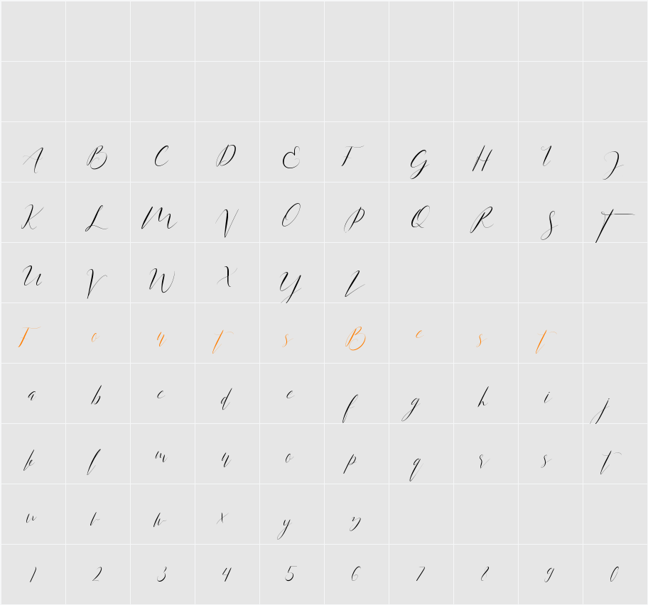 Anita Jane Character Map