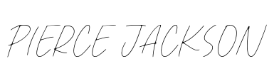 Pierce Jackson Font Image