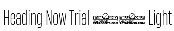 Heading Now Trial 32 Light Font Image