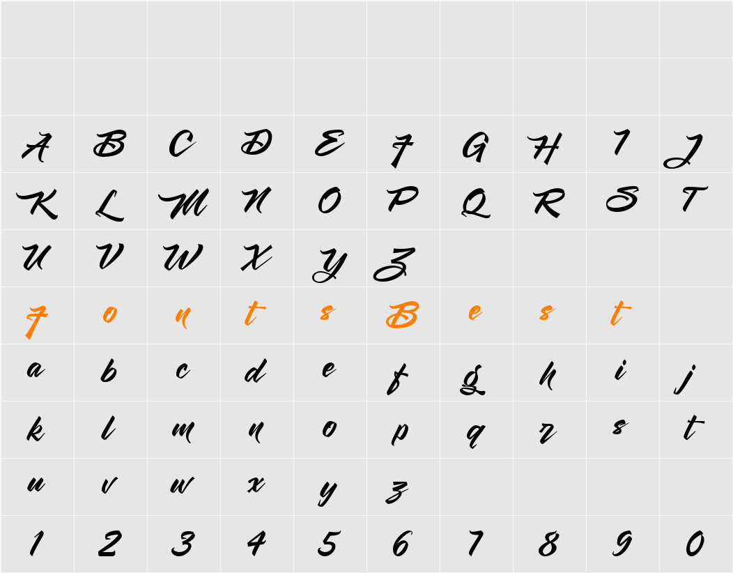 Sanggara Character Map
