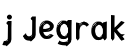 j Jegrak Font Image