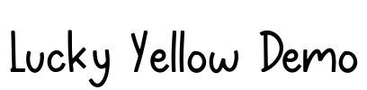 Lucky Yellow Demo Font Image