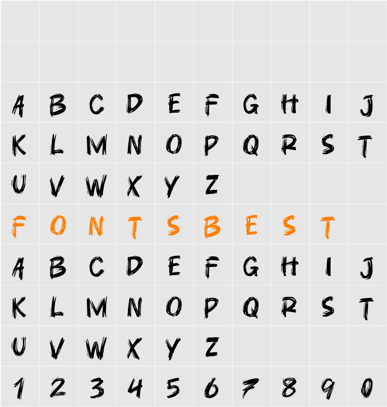 Runtoe Character Map