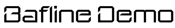 Bafline Demo Font Image