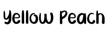 Yellow Peach Font Image