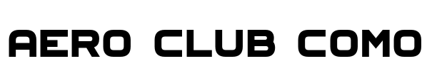 Aero Club Como Font Image