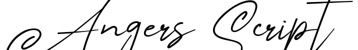 Angers Script Font Image