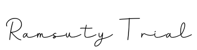 Ramsuty Trial Font Image