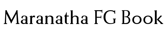 Maranatha FG Book