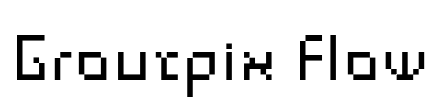 Groutpix Flow Font Image