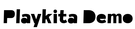 Playkita Demo Font Image