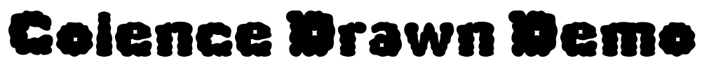 Colence Drawn Demo Font Image