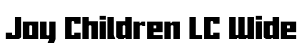 Joy Children LC Wide Font Image