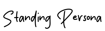 Standing Persona Font Image