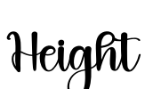 Height Font Image