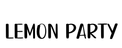 Lemon Party Font Image