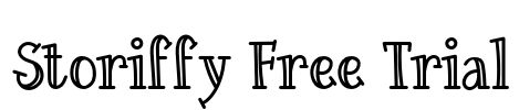 Storiffy Free Trial Font Image