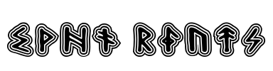 Hard Runes Font Image