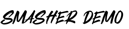 Smasher Demo Font Image