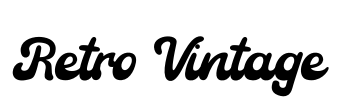Retro Vintage Font Image