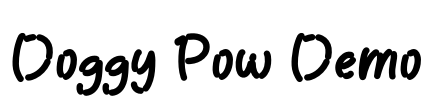 Doggy Pow Demo Font Image