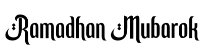 Ramadhan Mubarok  Font Image
