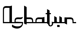 Asbatun Font Image