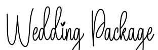 Wedding Package Font Image