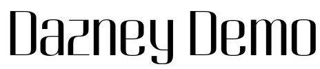 Dazney Demo Font Image