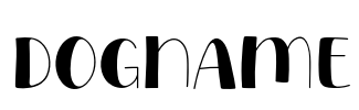 Dogname Font Image